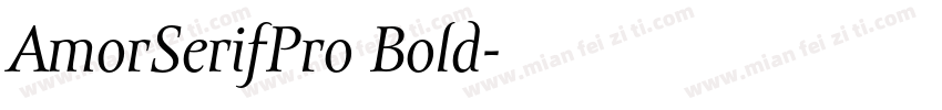 AmorSerifPro Bold字体转换